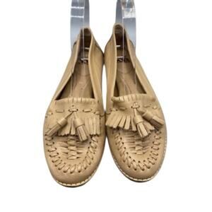 New $110 Womens 9M Woven Shoe Flat Loafer Comfort Orthopedic Work Elevated Basic